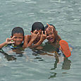 Lasten riemua Wakai Togian Islands