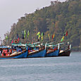 Värikkäitä kalastusaluksia Langkawi