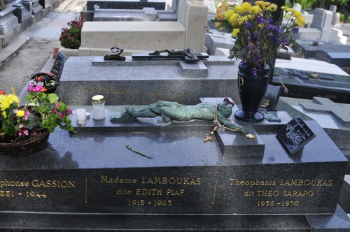 Edith Piafin hauta, Paris