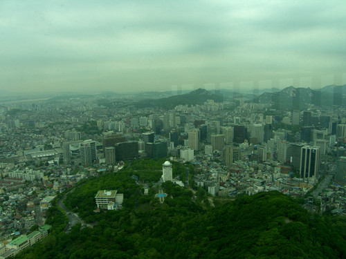 Näkymää N Seoul Towerista