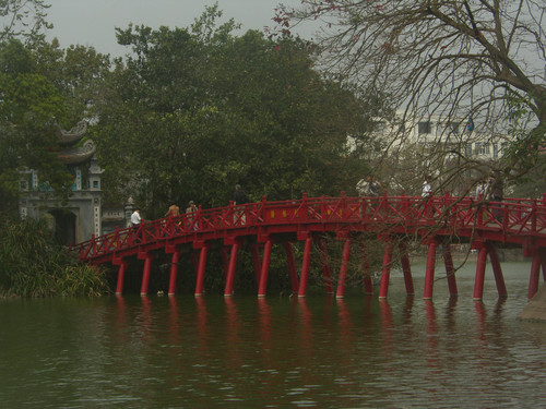 Huc Bridge, Hoan Kiem Lake, Hanoi